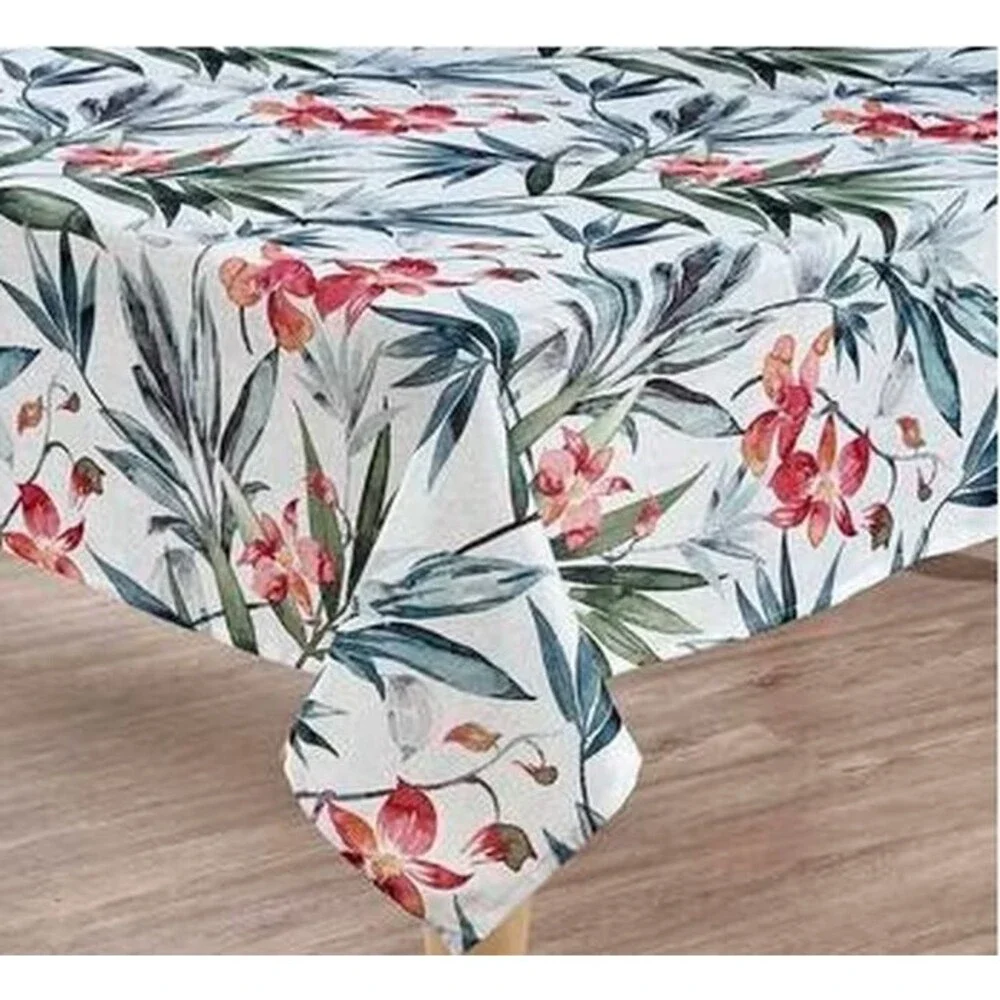Textured Printed Fabric Tablecloth 60